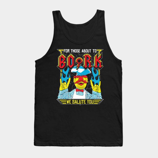 Muppets Swedish Chef BORK Tank Top by RetroReview